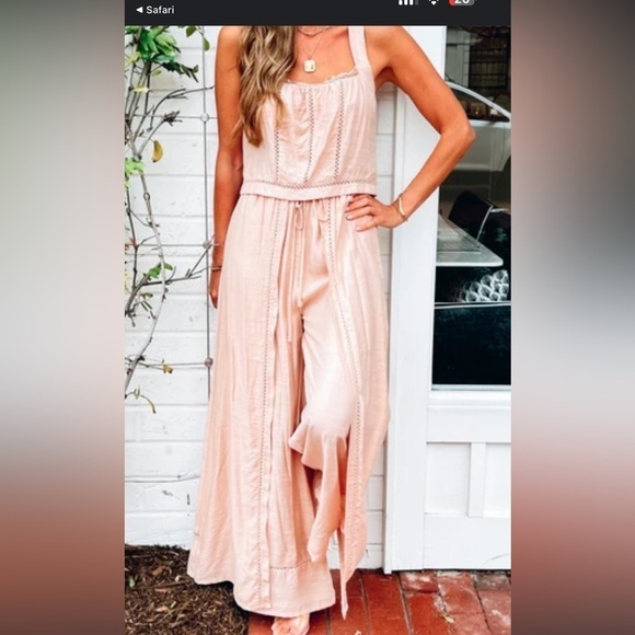 NWT dance and marvel beige wide leg pants - Picture 4 of 6